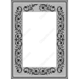 Exquisite Ornate Frame - Black and White