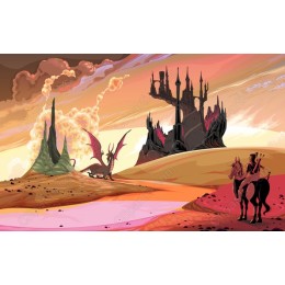 Mystical Dragon and Enchanted Castle