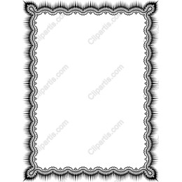 Elegant Black and White Decorative Frame