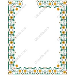 Vibrant Floral Frame