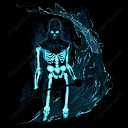 Spectral Reaper - Ghostly Skeleton