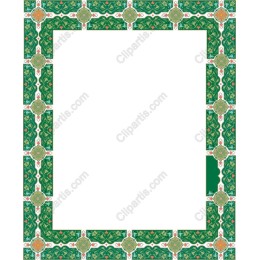 Elegant Green Decorative Frame