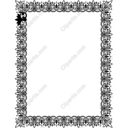 Ornamental Floral Frame