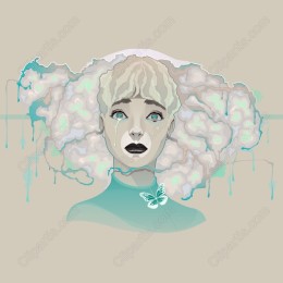 Melancholy Whisper - Surreal Portrait
