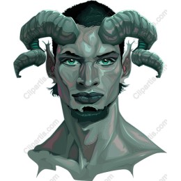 Mythical Ram-Horned Character