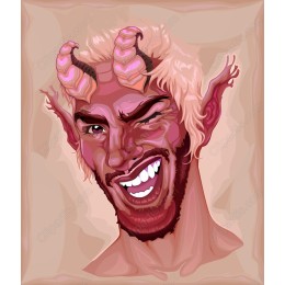 Whimsical Horned Character