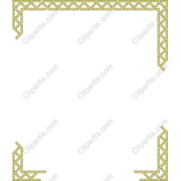 Geometric Floral Border