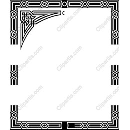 Ornate Black-Line Frame
