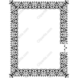Ornate Floral Frame