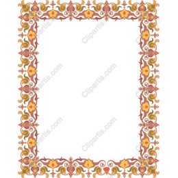 Elegant Ornate Floral Border