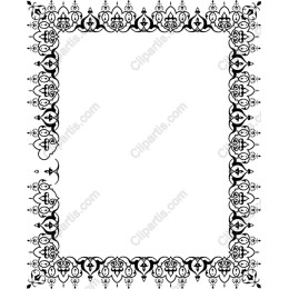 Elegant Black Ornate Frame