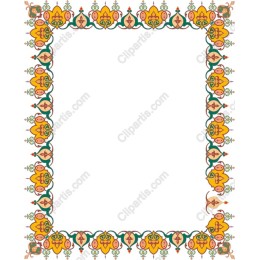 Botanical Floral Border