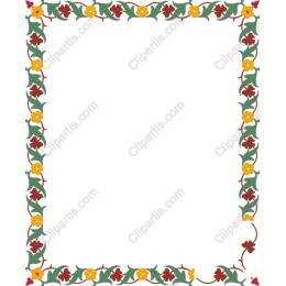 Elegant Floral Border
