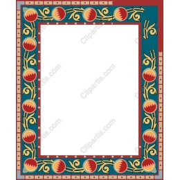 Vibrant Floral Decorative Frame