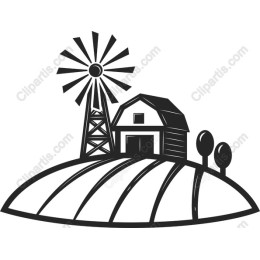 Vintage Farm Scene