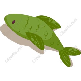 Playful Green Fish