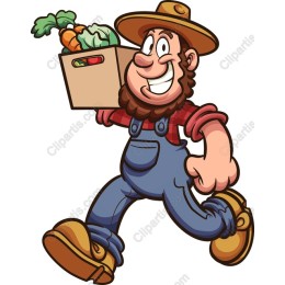 Farmer with Fresh Produce