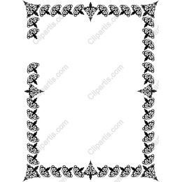 Ornate Floral Border Frame