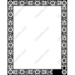 Elegant Floral Border