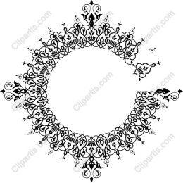 Elegant Circular Floral Ornament