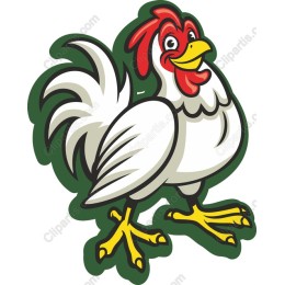 Playful Cartoon Chicken