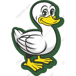 Charming Cartoon Duck