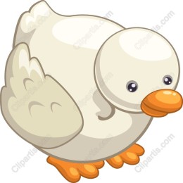 Adorable Cartoon Duck