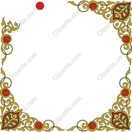 Ornamental Floral Decorative Frame