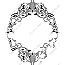 Elegant Black and Gray Decorative Frame