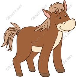 Charming Cartoon Horse