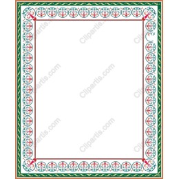 Elegant Decorative Floral Border