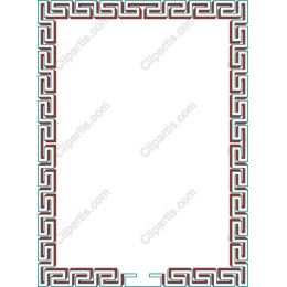 Elegant Greek Key Pattern Frame