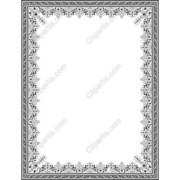 Elegant Floral Border