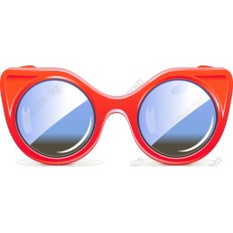 Chic Red Cat-Eye Sunglasses