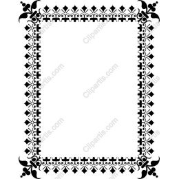 Elegant Black Ornate Frame