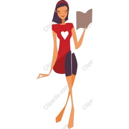 Elegant Reading Woman
