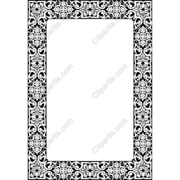 Elegant Floral Ornamental Frame