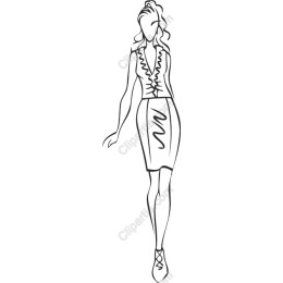 Chic Minimalist Fashion Woman