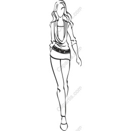 Chic Fashion Model