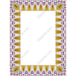 Vibrant Floral Border