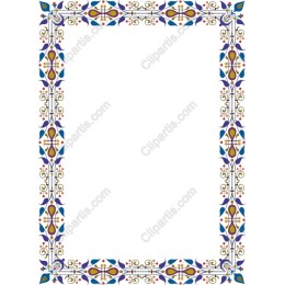 Vibrant Ornate Decorative Border