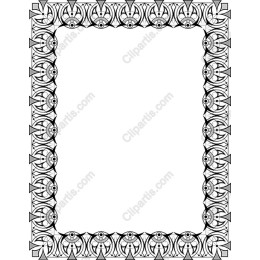 Black and White Ornamental Frame