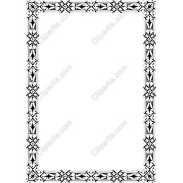 Exquisite Ornate Frame in Black and White