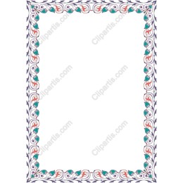 Elegant Floral Border