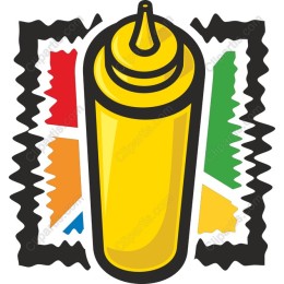 Vibrant Mustard Bottle