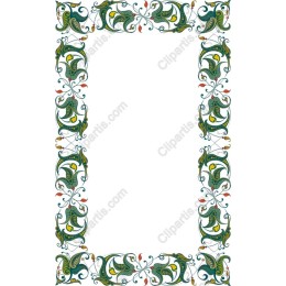 Elegant Floral Decorative Frame