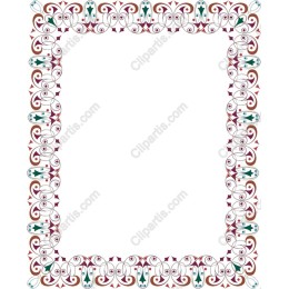 Elegant Floral Border