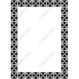 Elegant Black and White Geometric Frame
