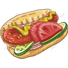 Vibrant Hot Dog