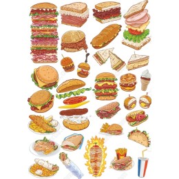 Delicious Fast Food Set